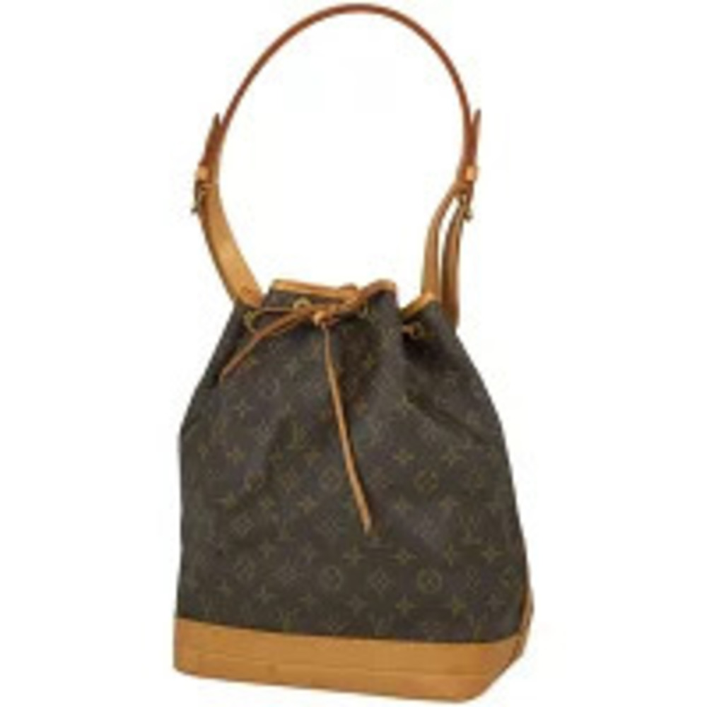 Louis Vuitton Noe Hobo Drawstring Shoulder Bag Monogram Brown